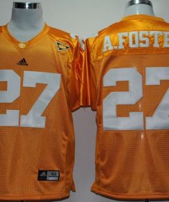 Vols #27 Arian Foster Orange With SEC Patch Stitched NCAA Jersey