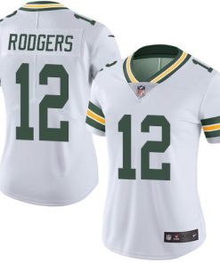 Women's Nike Green Bay Packers #12 Rodgers White Limited Stitched NFL Jersey