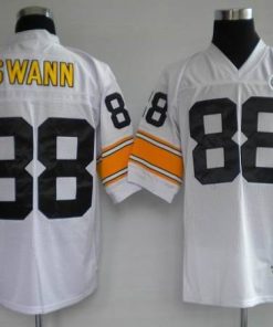 Mitchell & Ness Steelers #88 Lynn Swann White Stitched Throwback NFL Jersey