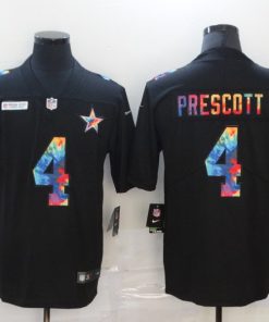 Men's Dallas Cowboys #4 Dak Prescott 2020 Black Crucial Catch Limited Stitched NFL Jersey