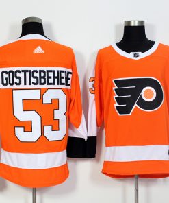 Men's Adidas Philadelphia Flyers #53 Shayne Gostisbehere Orange Stitched NHL Jersey