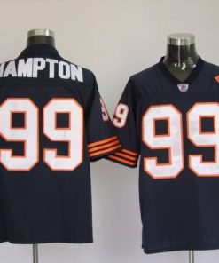 Mitchell & Ness Bears #99 Dan Hampton Blue With Big Number Bear Patch Stitched Throwback NFL Jersey