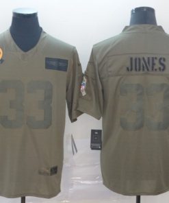 Men's Green Bay Packers #33 Aaron Jones 2019 Camo Salute To Service Limited Stitched NFL Jersey