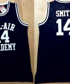 Bel-Air Academy #14 Smith Black Stitched Basketball Jersey