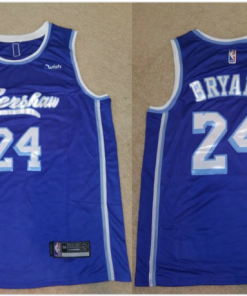 Men's Los Angeles Lakers #24 Kobe Bryant Blue NBA Stitched Jersey