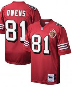 Men's San Francisco 49ers #81 Terrell Owens 2020 Red Stitched NFL Jersey