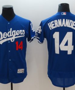 Men's Los Angeles Dodgers #14 Enrique Hernandez Blue Flexbase  Stitched  MLB Jersey