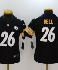 Women's Pittsburgh Steelers #26 Le'Veon Bell Black Vapor Untouchable Limited Jersey
