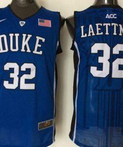 Blue Devils #32 Christian Laettner Blue Basketball Stitched NCAA Jersey