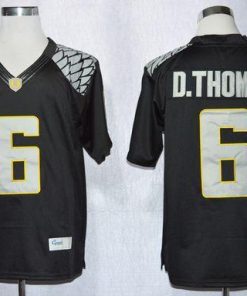Ducks #6 De'Anthony Thomas Black Limited Stitched NCAA Jersey