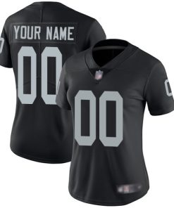 Women's Oakland Raiders Customized Black Team Color Vapor Untouchable Limited Stitched NFL Jersey