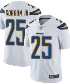 Men's Los Angeles Chargers #25 Melvin Gordon White Vapor Untouchable Limited Stitched NFL Jersey