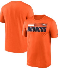 Men's Denver Broncos 2020 Orange Sideline Impact Legend Performance NFL T-Shirt