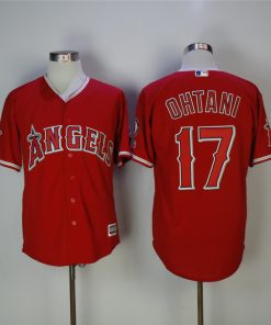 Men's Los Angeles Angels #17 Shohei Ohtani Red Cool Base Stitched MLB Jersey