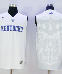 Wildcats Blank White Basketball Stitched NCAA Jersey