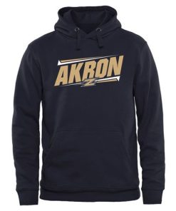 Akron Zips Double Bar Pullover Hoodie Navy