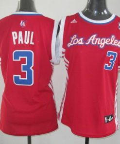 Clippers #3 Chris Paul Red Women's Road Stitched NBA Jersey