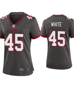 Women's Tampa Bay Buccaneers #45 Devin White 2020 Grey Stitched Jersey(Run Small)