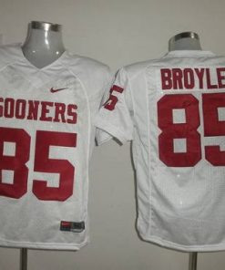 Sooners #85 Ryan Bryoles White Stitched NCAA Jersey