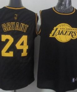 Lakers #24 Kobe Bryant Black Precious Metals Fashion Stitched NBA Jersey