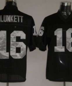 Mitchell and Ness Raiders Jim Plunkett #16 Stitched Black NFL Jersey