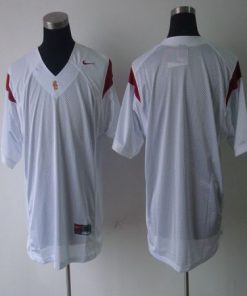 Trojans Blank White Stitched NCAA Jersey