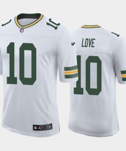 Men's Green Bay Packers #10 Jordan Love 2020 White Limited Stitched NFL Jersey