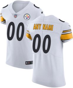 Men's Pittsburgh Steelers White Vapor Untouchable Custom Elite NFL Stitched Jersey