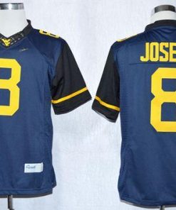 Mountaineers #8 Karl Joseph Navy Blue Limited Stitched NCAA Jersey