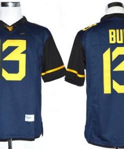 Mountaineers #13 Andrew Buie Navy Blue Limited Stitched NCAA Jersey