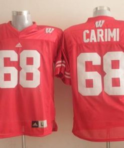 Badgers #68 Gabe Carimi Red Stitched NCAA Jersey