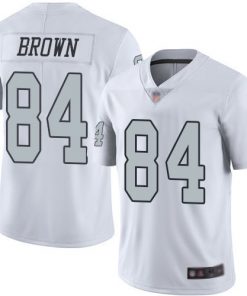 Youth Oakland Raiders #84 Antonio Brown White Limited Rush Stitched NFL Jersey