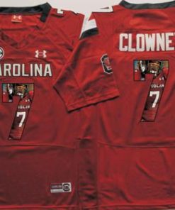 Fighting Gamecocks #7 Jadeveon Clowney Red Player Fashion Stitched NCAA Jersey