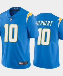 Men's Los Angeles Chargers #10 Justin Herbert 2020 Blue Vapor Untouchable Limited Stitched NFL Jersey