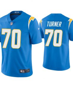 Men's Los Angeles Chargers #70 Trai Turner 2020 Blue Vapor Untouchable Limited Stitched Jersey