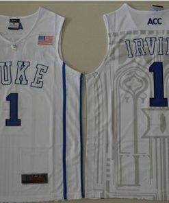 Blue Devils #1 Kyrie Irving White Basketball Stitched NCAA Jersey