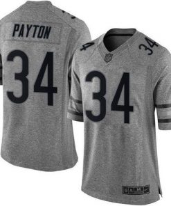 Nike Bears #34 Walter Payton Gray Men's Stitched NFL Limited Gridiron Gray Jersey