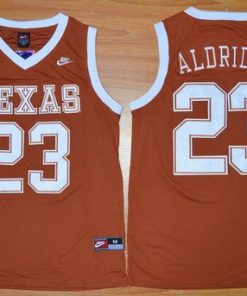 Longhorns #23 LaMarcus Aldridge Orange Basketball Stitched NCAA Jersey