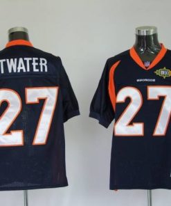 Mitchel & Ness Broncos #27 Steve Atwater Blue With 2010 Super Bowl Patch Stitched Throwback NFL Jersey