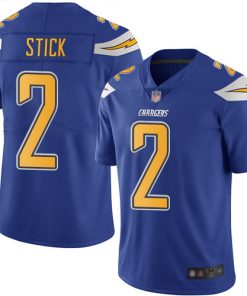Men's Los Angeles Chargers #2 Easton Stick Blue Vapor Untouchable Limited Stitched NFL Jersey