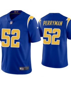 Men's Los Angeles Chargers #52 Denzel Perryman 2020 Royal Vapor Untouchable Limited Stitched Jersey