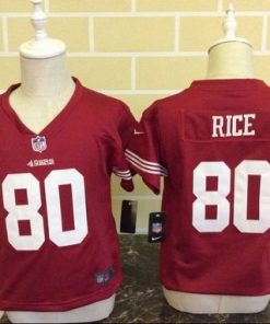 Toddler Nike 49ers #80 Jerry Rice Red Team Color Stitched NFL Elite Jersey