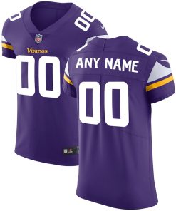 Men's Minnesota Vikings  Purple Vapor Untouchable Custom Elite Stitched NFL Jersey