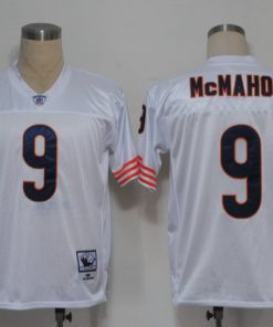 Mitchell and Ness Bears #9 Jim McMahon White Small No. Stitched NFL Jersey