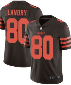 Men's Browns #80 Jarvis Landry  Brown  Color Rush Limited Stitched NFL Jersey