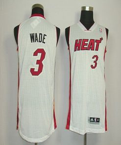 Revolution 30 Heat #3 Dwyane Wade White Stitched NBA Jersey