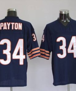 Mitchell & Ness Bears #34 Walter Payton Blue Stitched Throwback NFL Jersey
