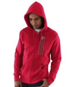 Men's Atlanta Falcons Red Hook and Ladder Full-Zip NFL Hoodie