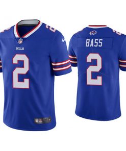 Men's Buffalo Bills #2 Tyler Bass Blue Vapor Untouchable Limited Stitched Jersey