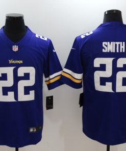 Men's Minnesota Vikings #22 Harrison Smith Purple Vapor Untouchable Limited Jersey